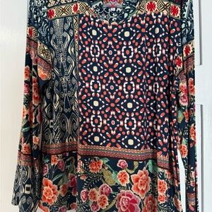 Johnny Was Multicolor Floral Tunic